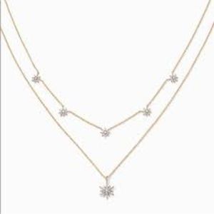 Stella & Dot “Star struck convertible layer necklace” in gold